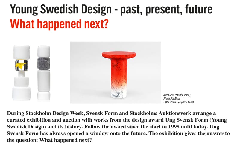 STOCKHOLM DESIGN WEEK 2017